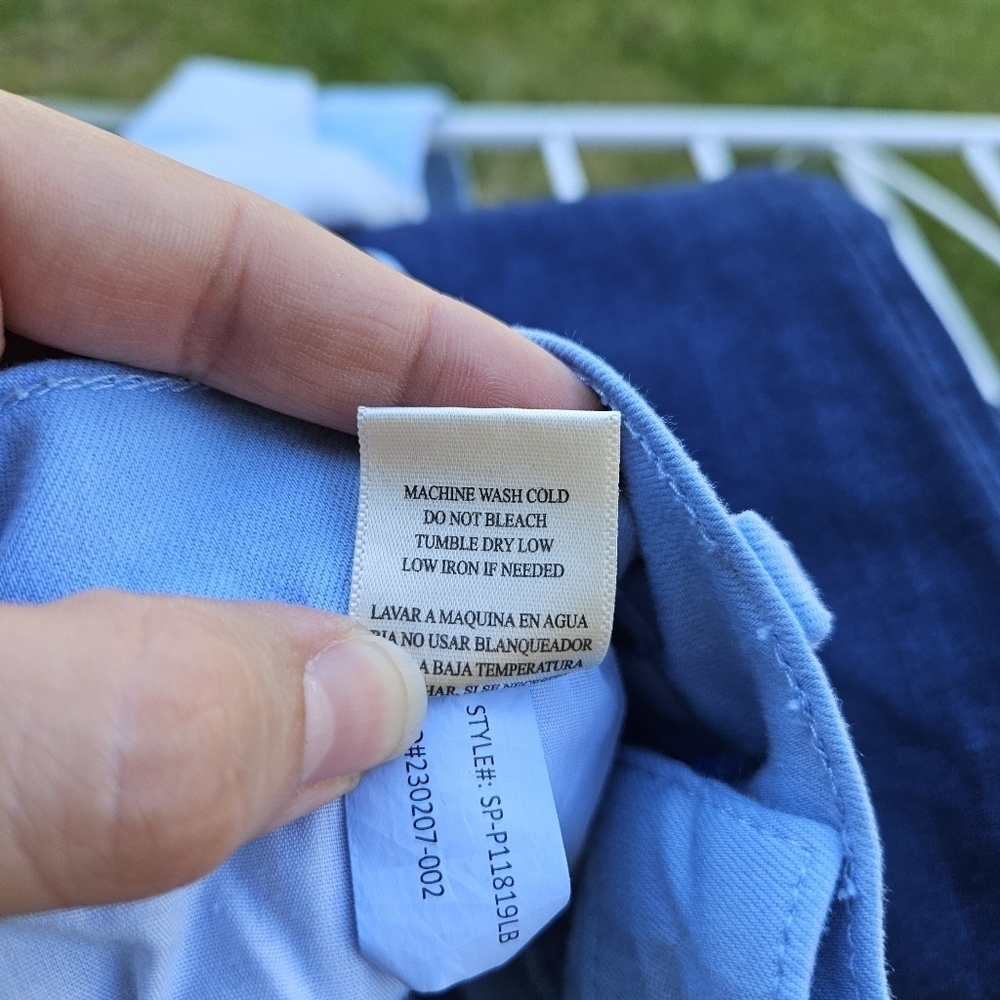 sneak peek light blue cropped raw hem pants size 5/27 - Picture 5 of 6